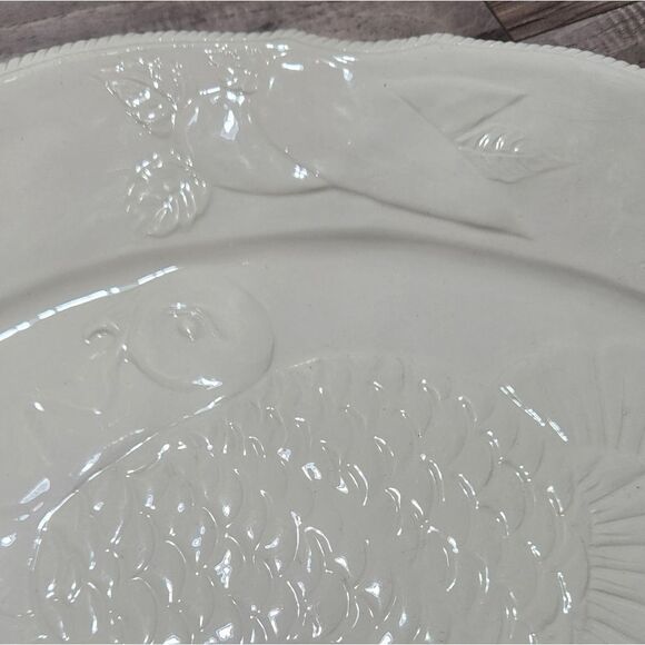 Vintage Thanksgiving Ceramic Platter Made In Italy #703 - Picture 4 of 10